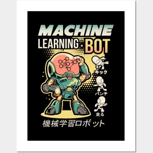 Machine Learning Bot Posters and Art